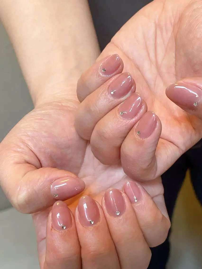 ネイル オーロラネイル 桜ネイル フラワーネイル フットネイル フレンチネイル ハンドネイル mogunail &blowのネイルデザイン