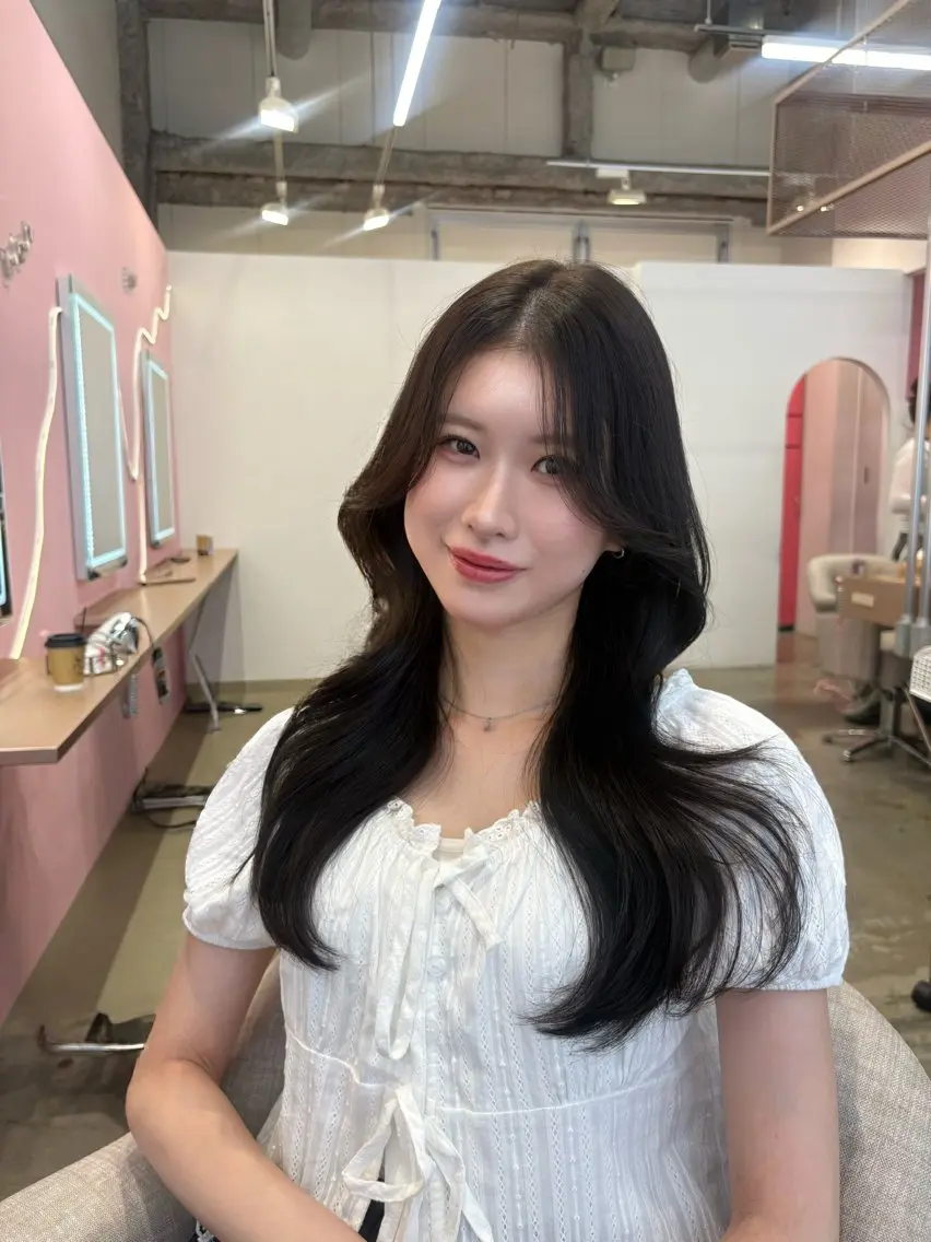 ロング カラー Miu 名古屋ピンク ボブモデル募集のヘアスタイル