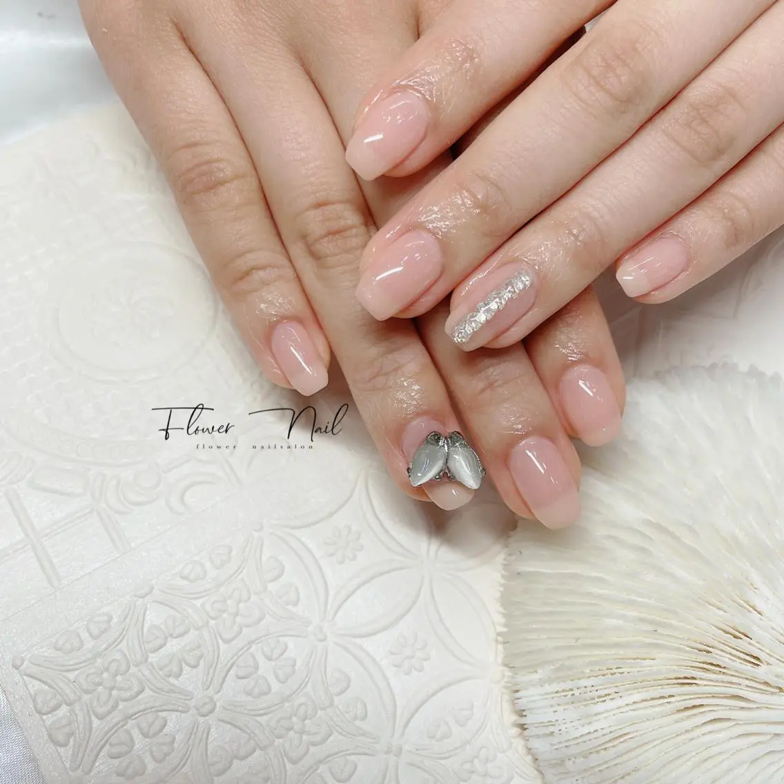 ネイル ストーンネイル Flower nailのネイルデザイン