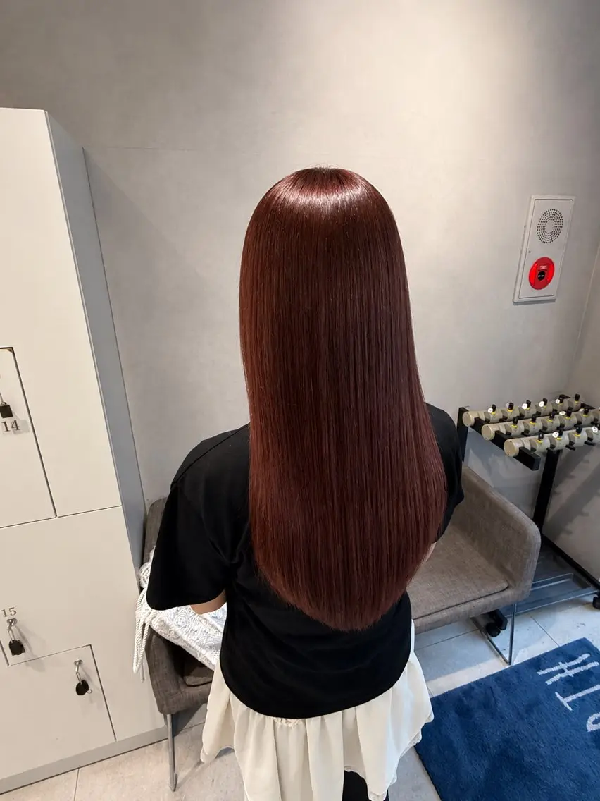 ロング 安藤 美夢のヘアスタイル