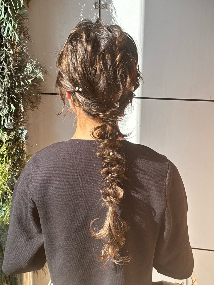 ヘアアレンジ ハーフアップ 🌟カラー特化型🌟 ヨッシー/亀戸のヘアスタイル