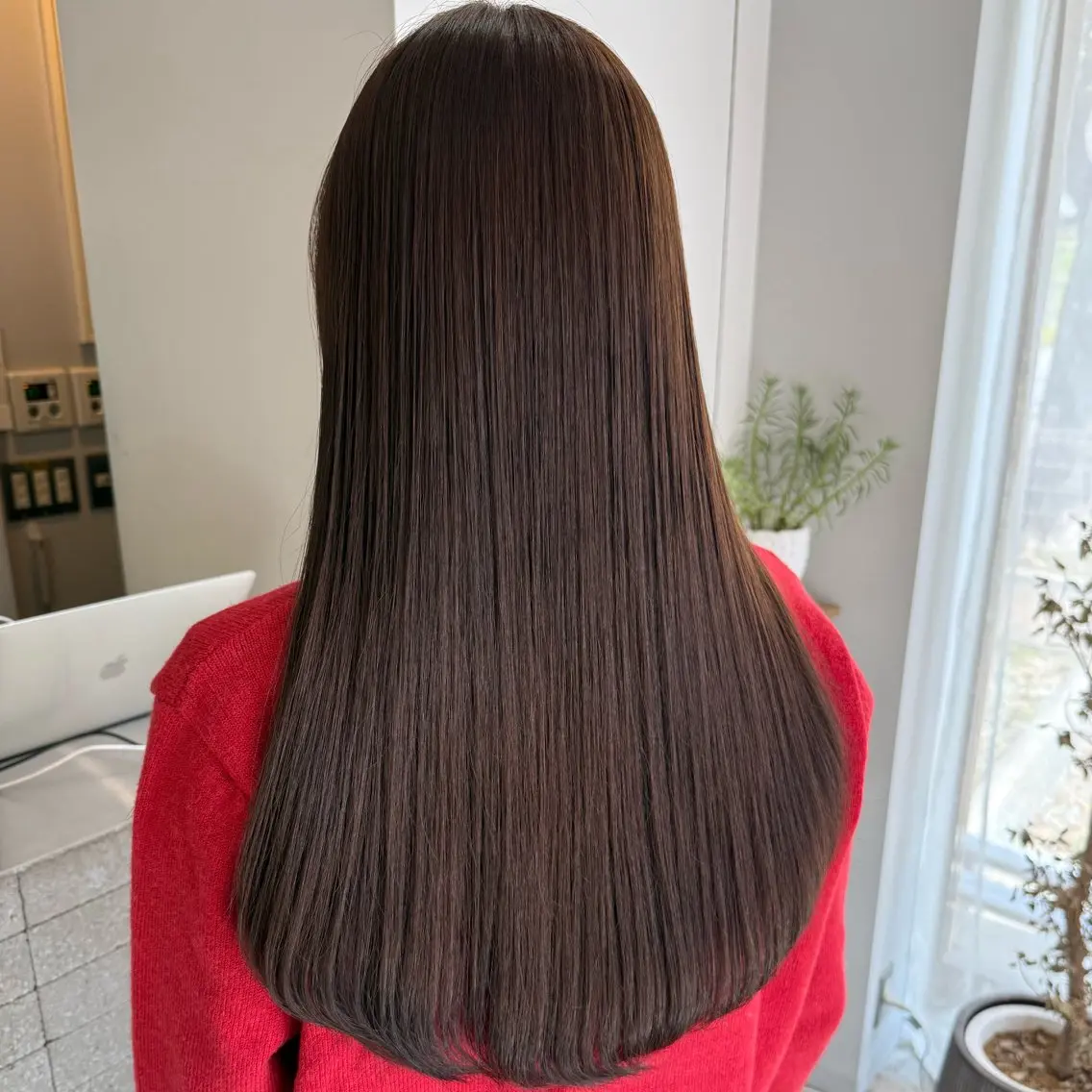 ロング 髪質改善 縮毛矯正 カット 縮毛矯正 cipre シンモン チナリのヘアスタイル