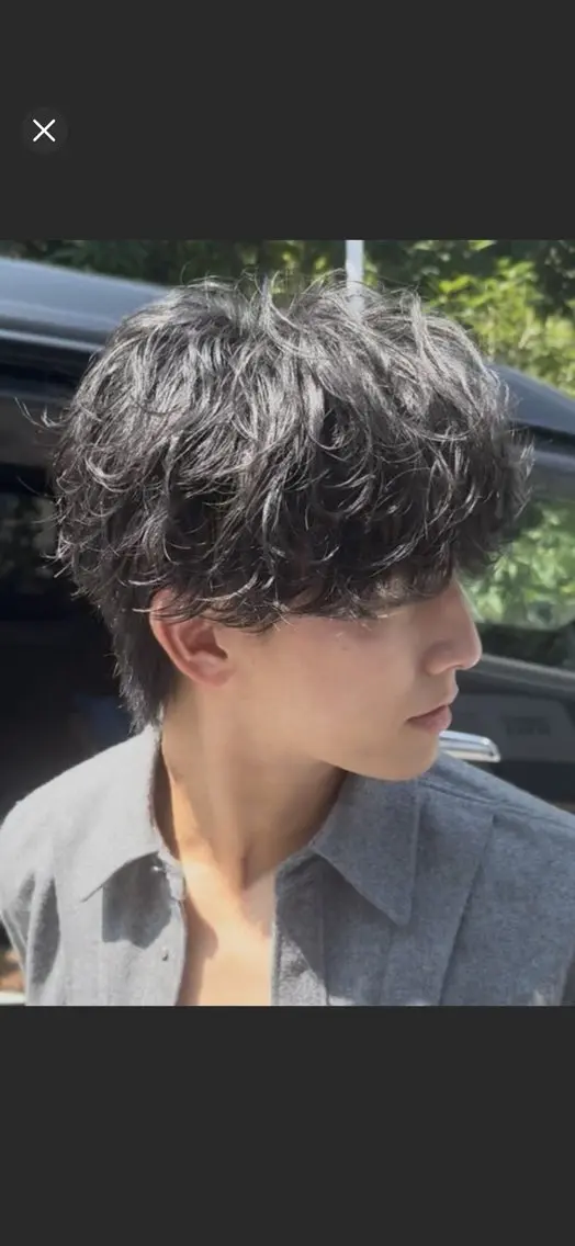 ショート カラー パーマ メンズ メンズパーマ カット パーマ fifth /波巻き /シャドウ/Kotaのヘアスタイル