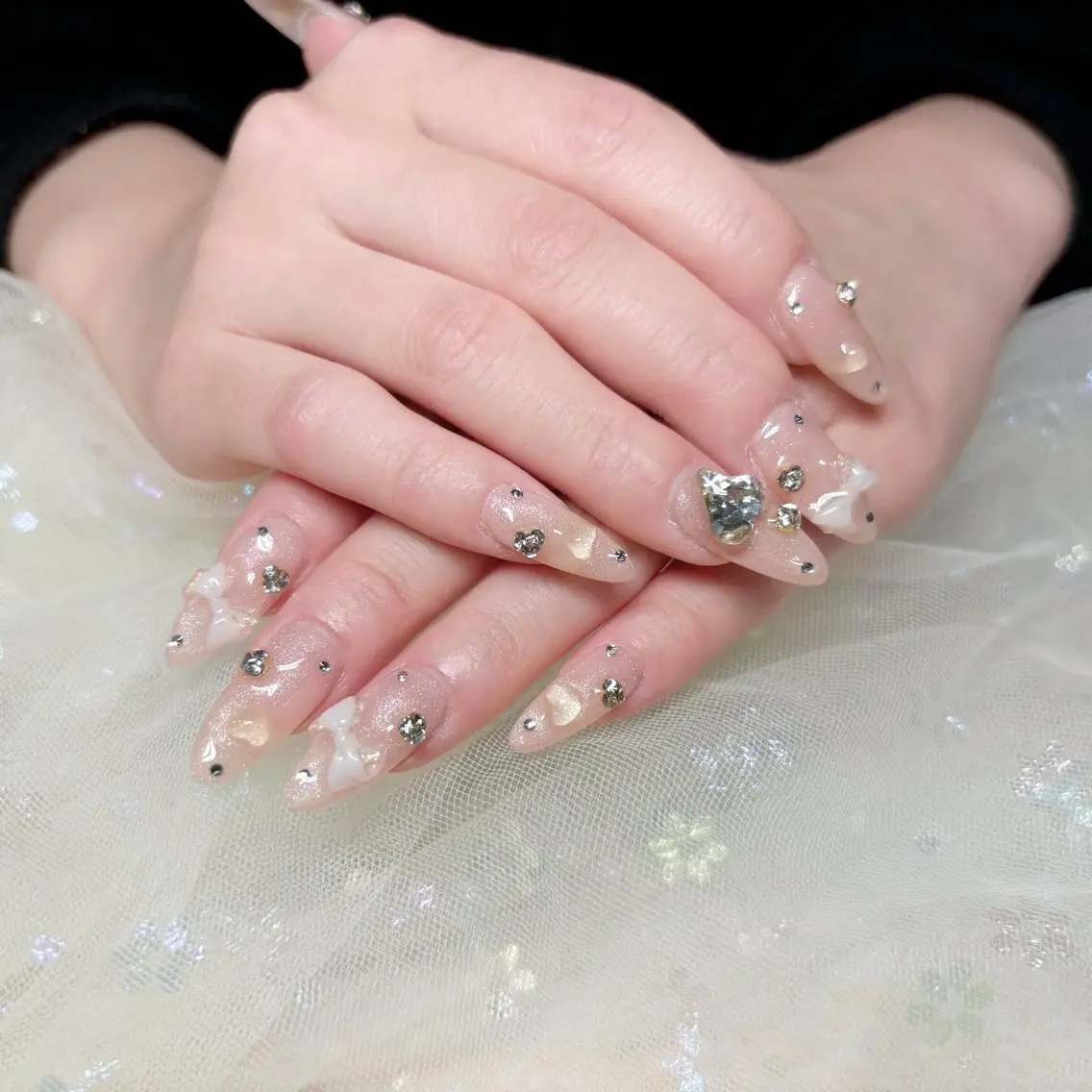 ネイル ハンドネイル H3 Nail Tsuki🦋💙のネイルデザイン