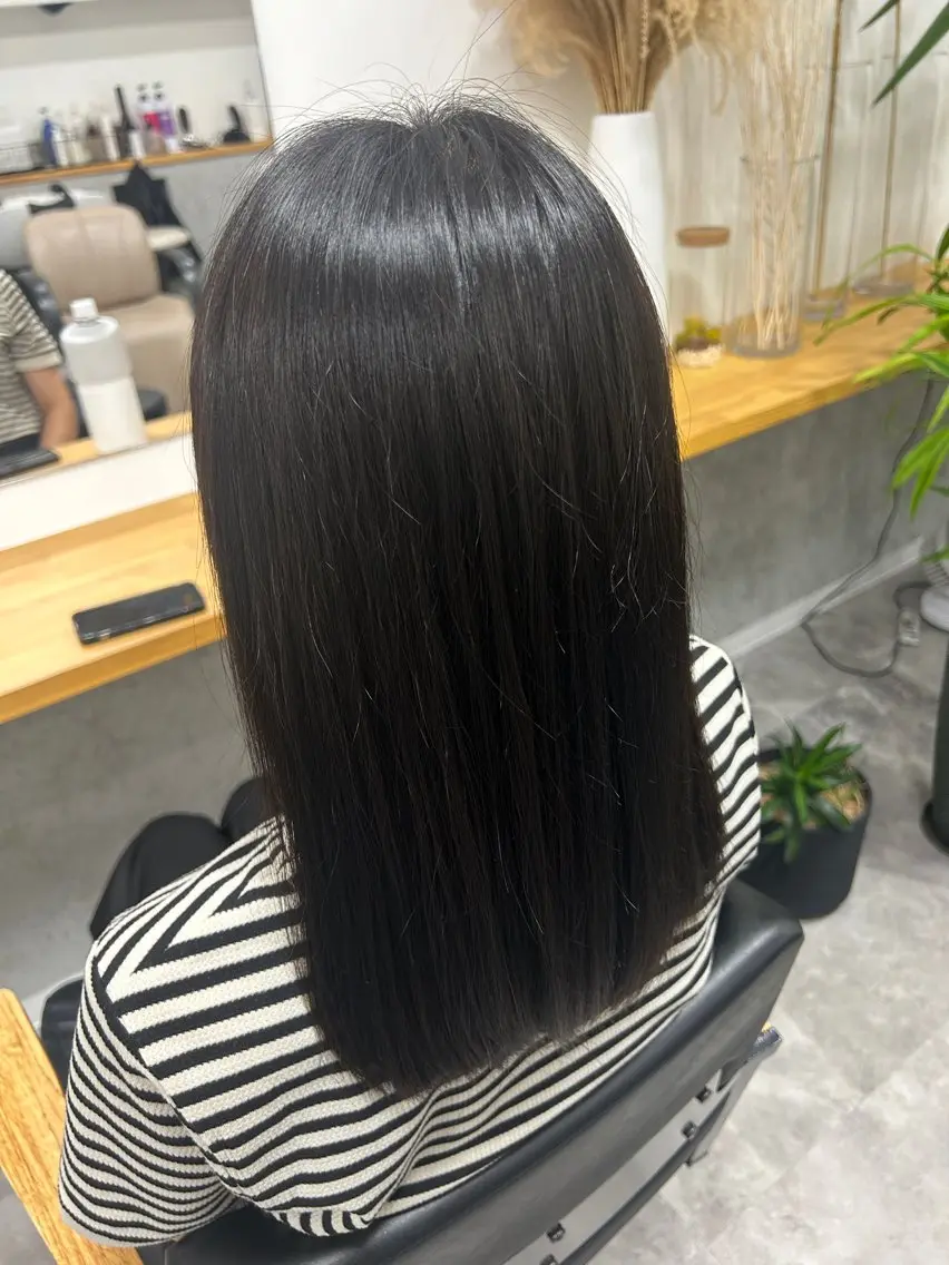 セミロング 縮毛矯正 メンズ似合わせ / NANAのヘアスタイル