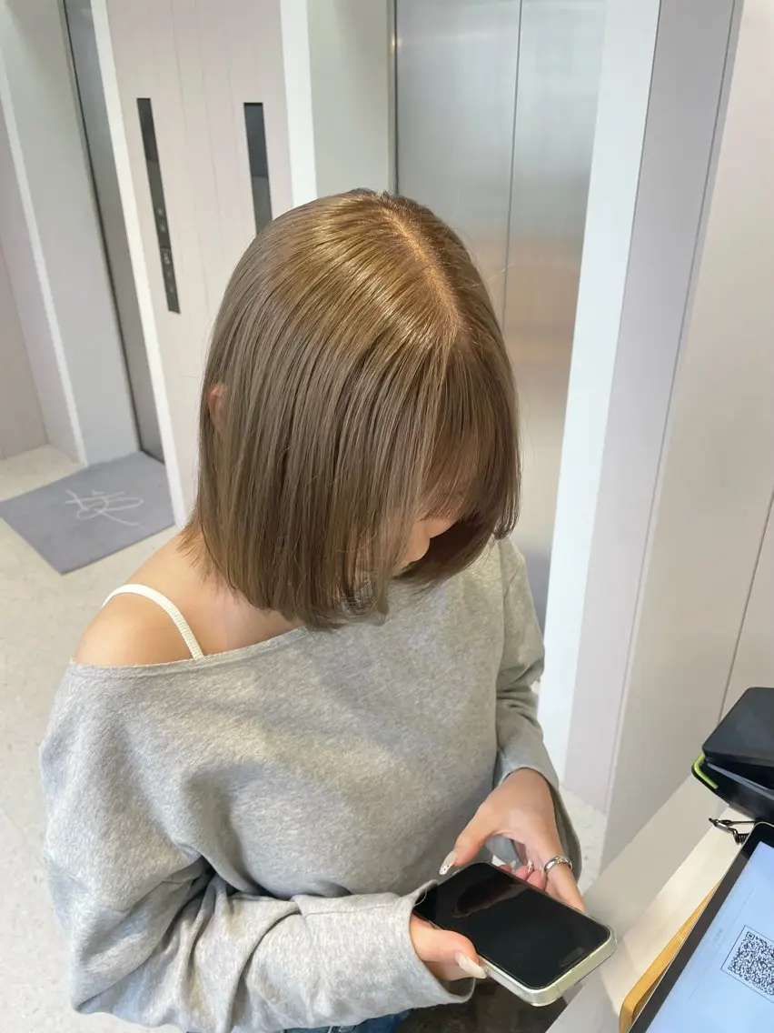 ミディアム カット ヘアカラー 莉理花 /柔らかカラー🧸♡のヘアスタイル