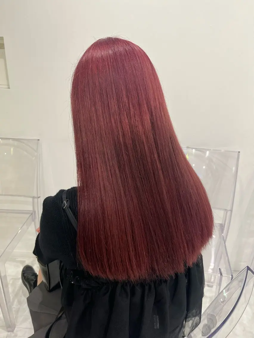 ロング カラー ヘアアレンジ ケアカラー ロング ヘアカラー ヘッドスパ ヘアセット 🤍韓国暖色ヘアNo .1🤍渋谷/らいるのヘアスタイル