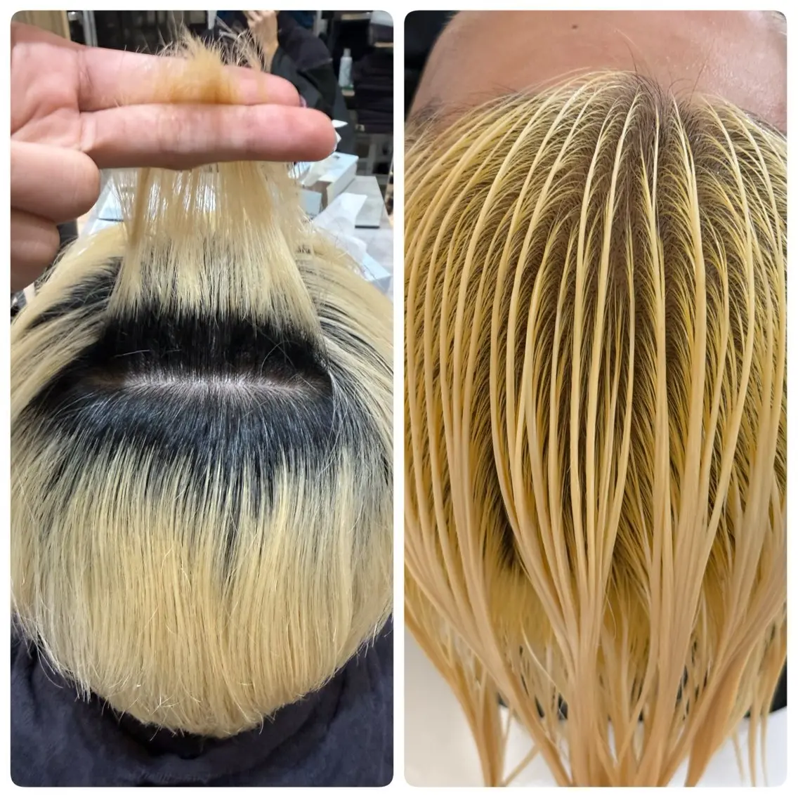 【ブリーチリタッチ】 ブリーチリタッチのみ＋オンカラー✨ブリーチのプリンが気になる方ぜひお任せ下さい🍮の写真
