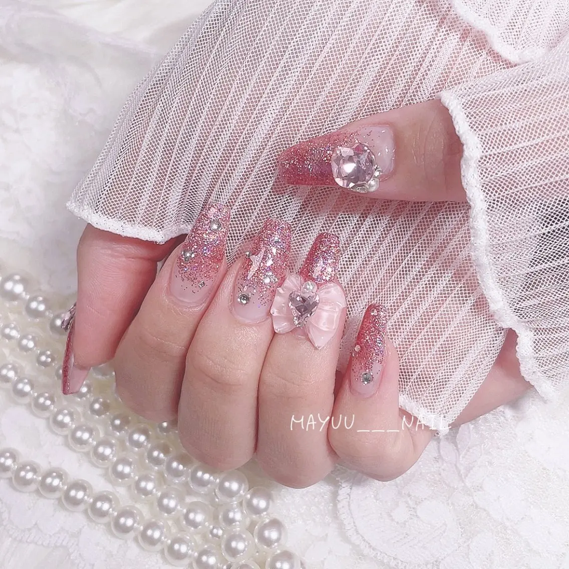 ネイル 🎀 Mayu 🎀痛ネイルのネイルデザイン