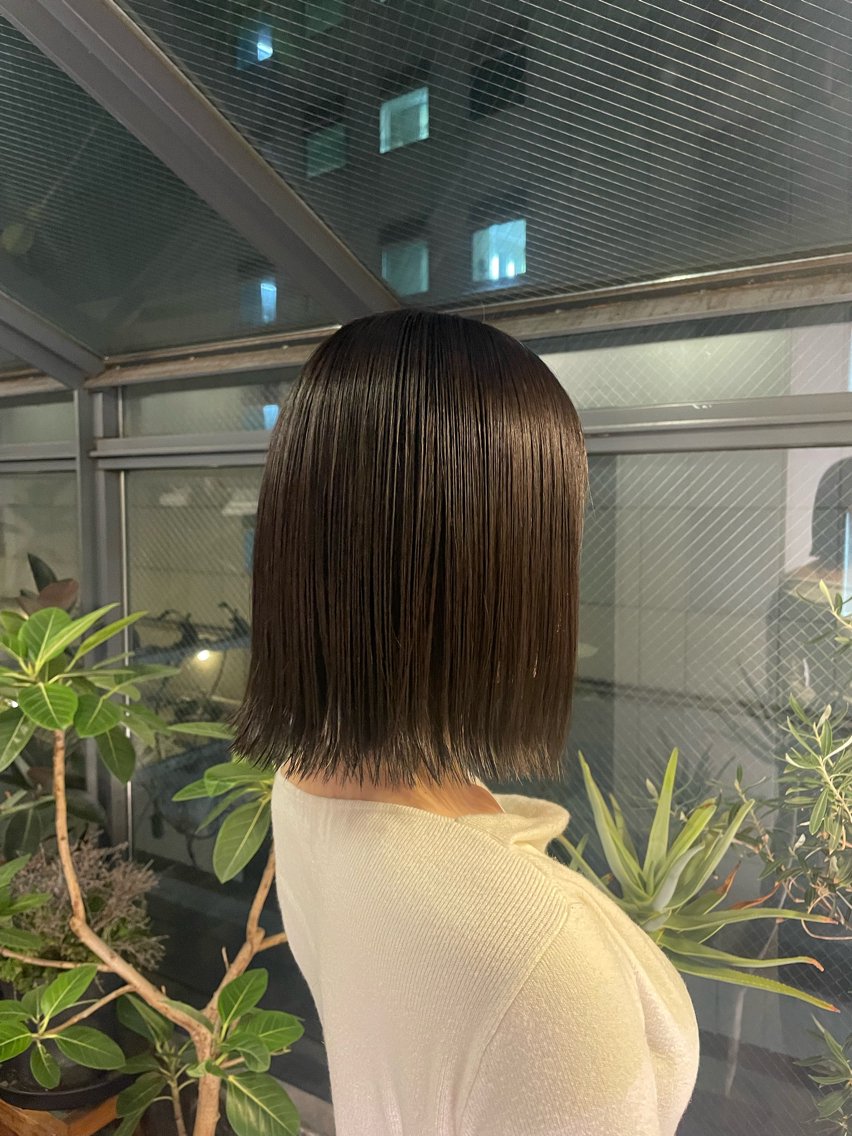 カラー 𝐌𝐢𝐮♥ 赤み消しbrown♥のヘアスタイル