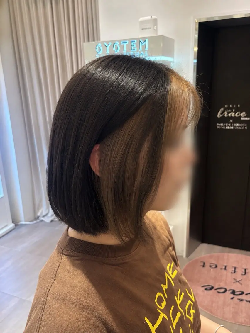 インナーカラー(ブリーチ込み)の写真
