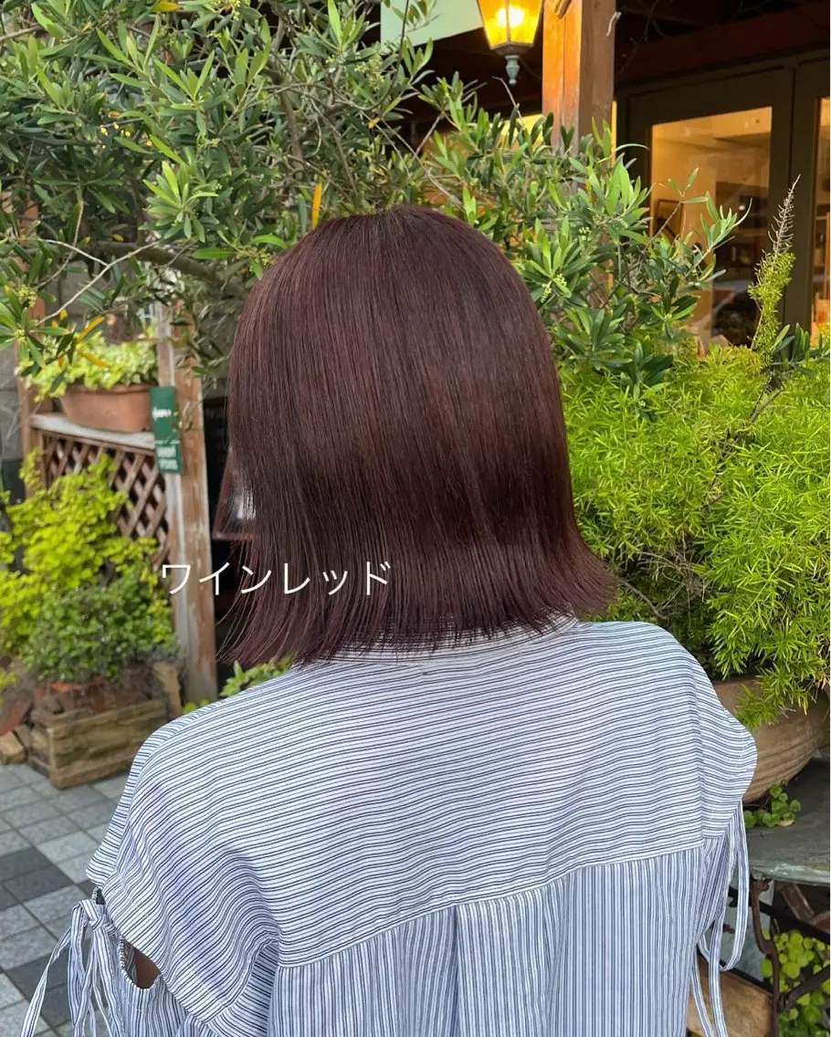 カラー レッドカラー ヘアカラー トリートメント Mariko /リル川口のヘアスタイル