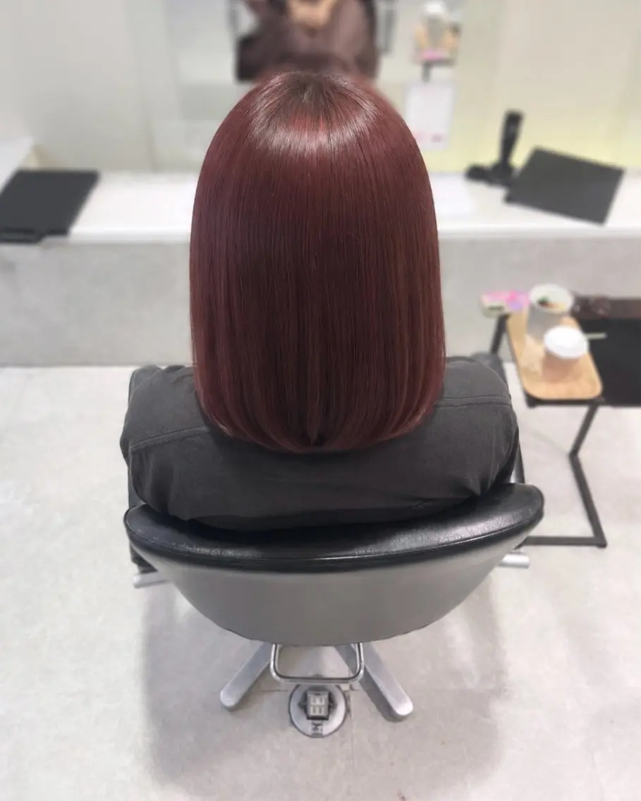 ミディアム カラー ヘアカラー 中川 奈々実のヘアスタイル