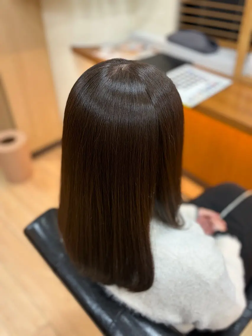 ミディアム 髪質改善ストレート ✨️小川涼のヘアスタイル