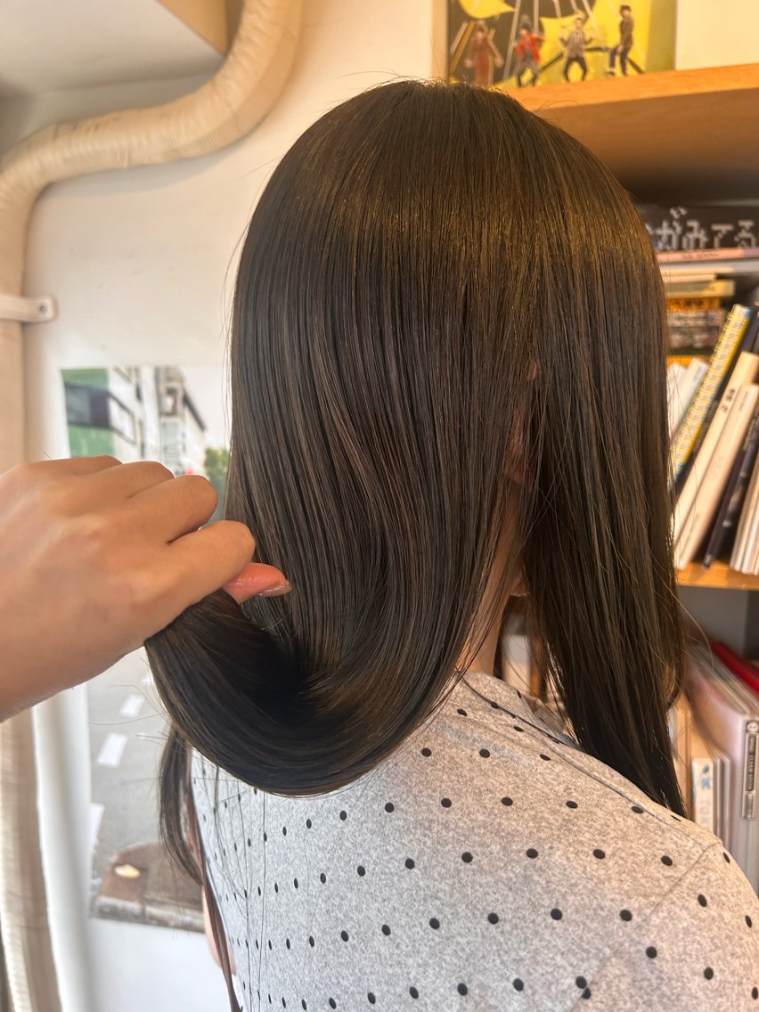 ロング カラー グレージュ モデル募集🎶 RIKOのヘアスタイル