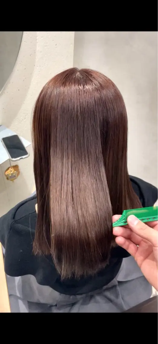 セミロング 五川 懸心のヘアスタイル