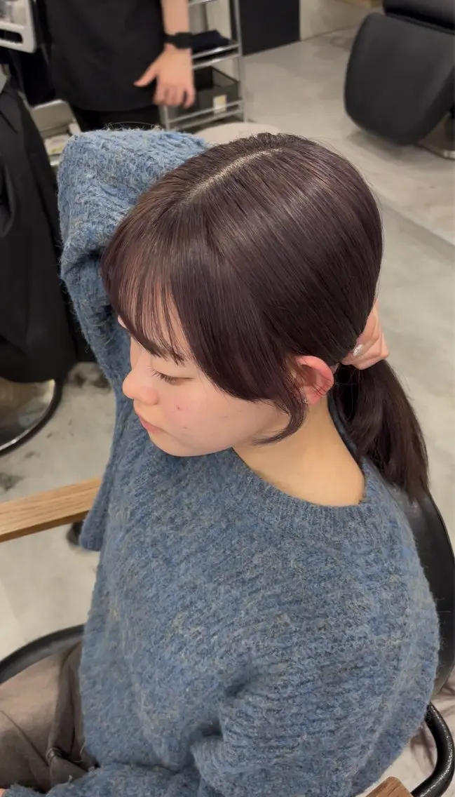 セミロング ｶﾉ /暖色カラー/ バタフライレイヤーのヘアスタイル