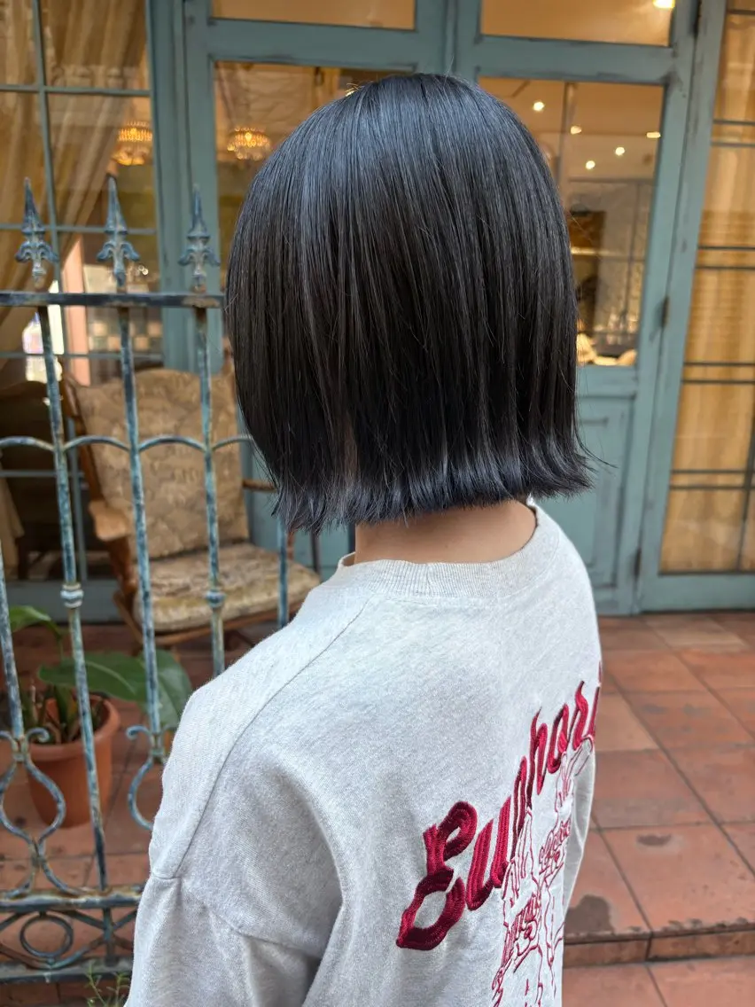ショート カラー カット ヘアカラー トリートメント なぎさ 🎀 / 透明感カラー/心斎橋のヘアスタイル