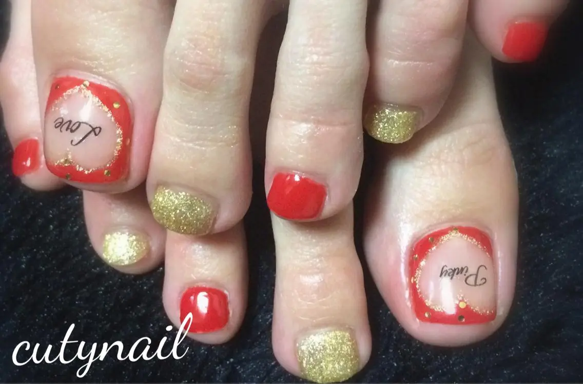 ネイル フットネイル ジェルネイル cuty nailのネイルデザイン