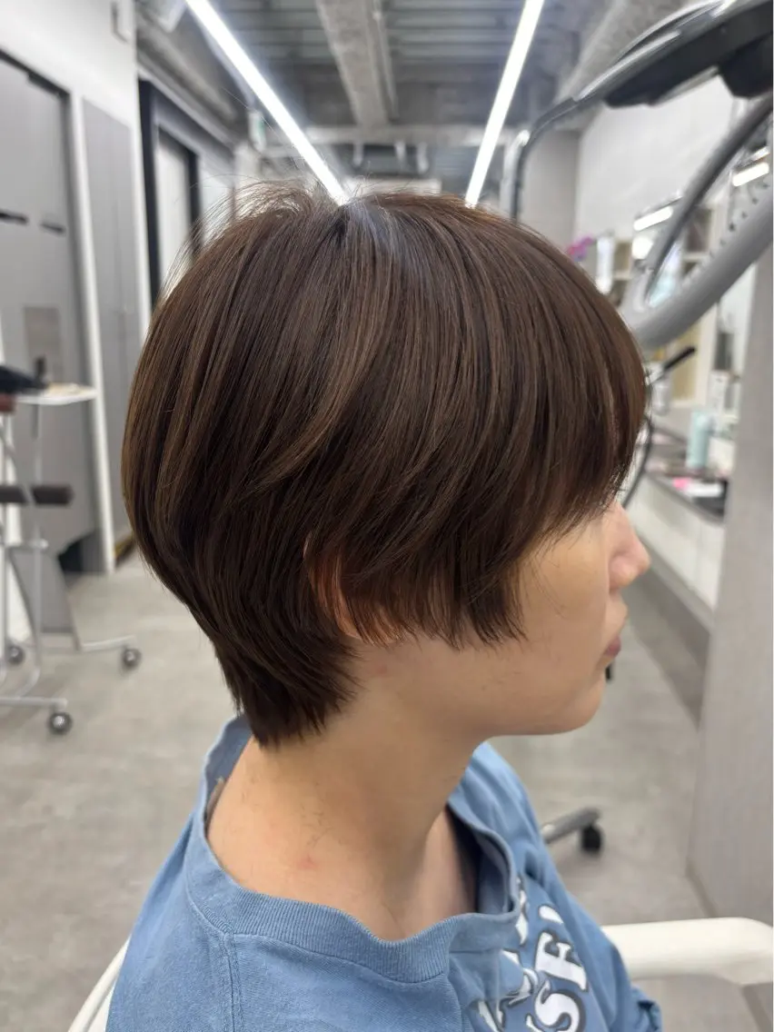 ショート ショートボブ ボブ ショートヘア カット ヘアカラー 関山浩平ショート /ボブ/ヘアセットのヘアスタイル