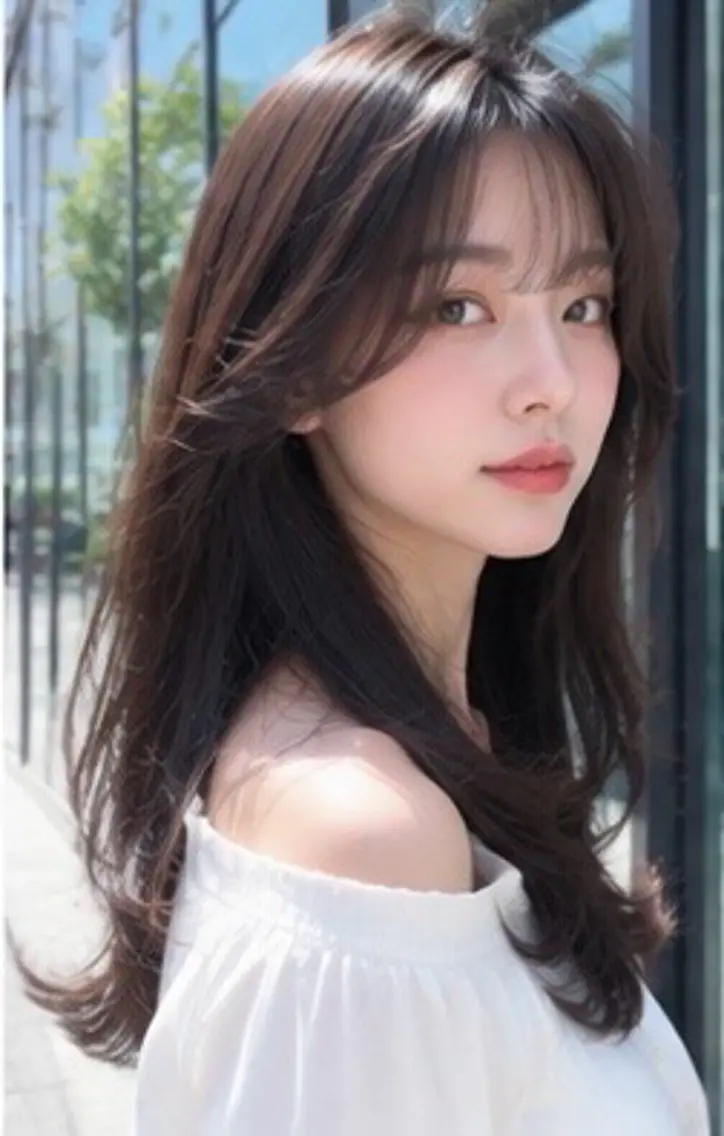 ロング 韓国風ヘア レイヤーカット ロング メンズ ルカのヘアスタイル