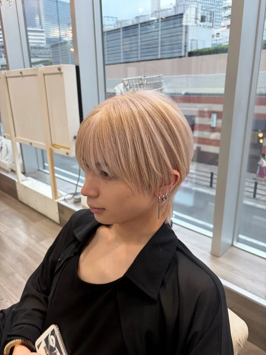 カラー メンズ メンズブリーチ ブリーチ カット ヘアカラー トリートメント ✨似合わせ特化美容師 WILL上村　拳吾のヘアスタイル