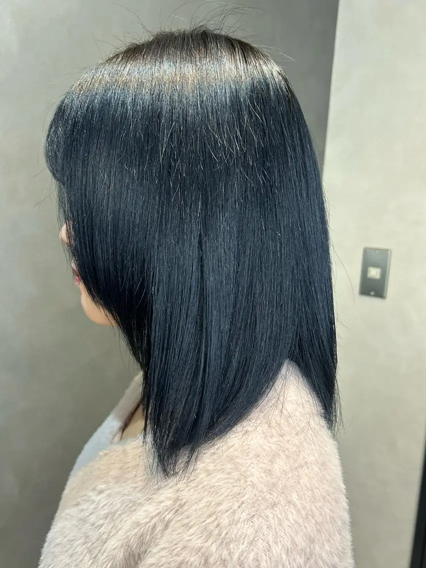 カラー ネイビーカラー カット ヘアカラー 🎀ayana /仙台/艶カラー🎀のヘアスタイル