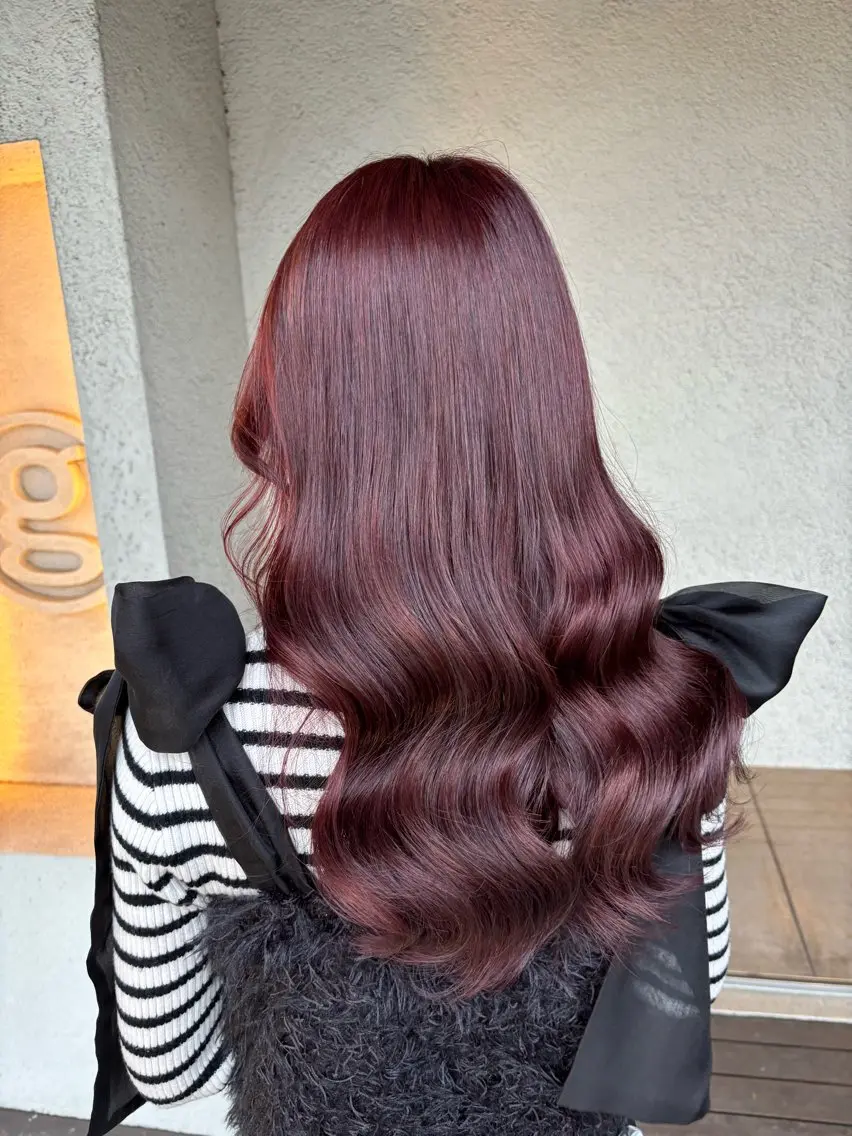🍒【ブリーチなしダブルカラー】+カット+トリートメントの写真