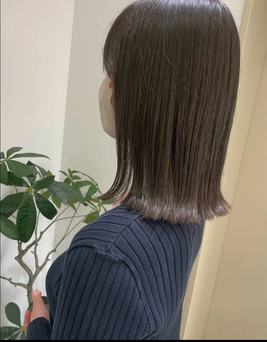 🤍髪質改善ケアカラー+ミルボン3TR 【髪質改善】の写真