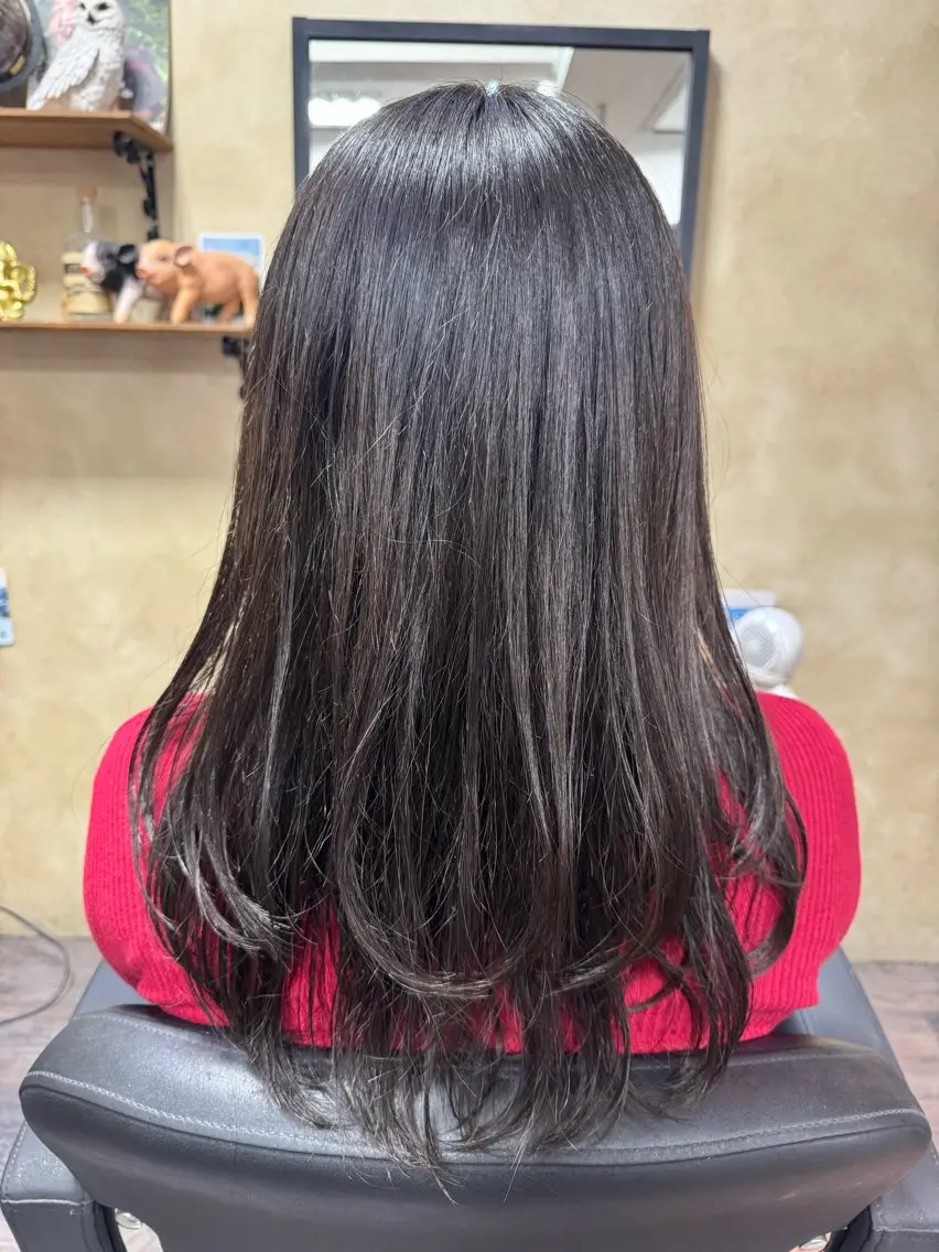 ロング カラー カット ヘアカラー 艶カラー🎀 YUUKAのヘアスタイル