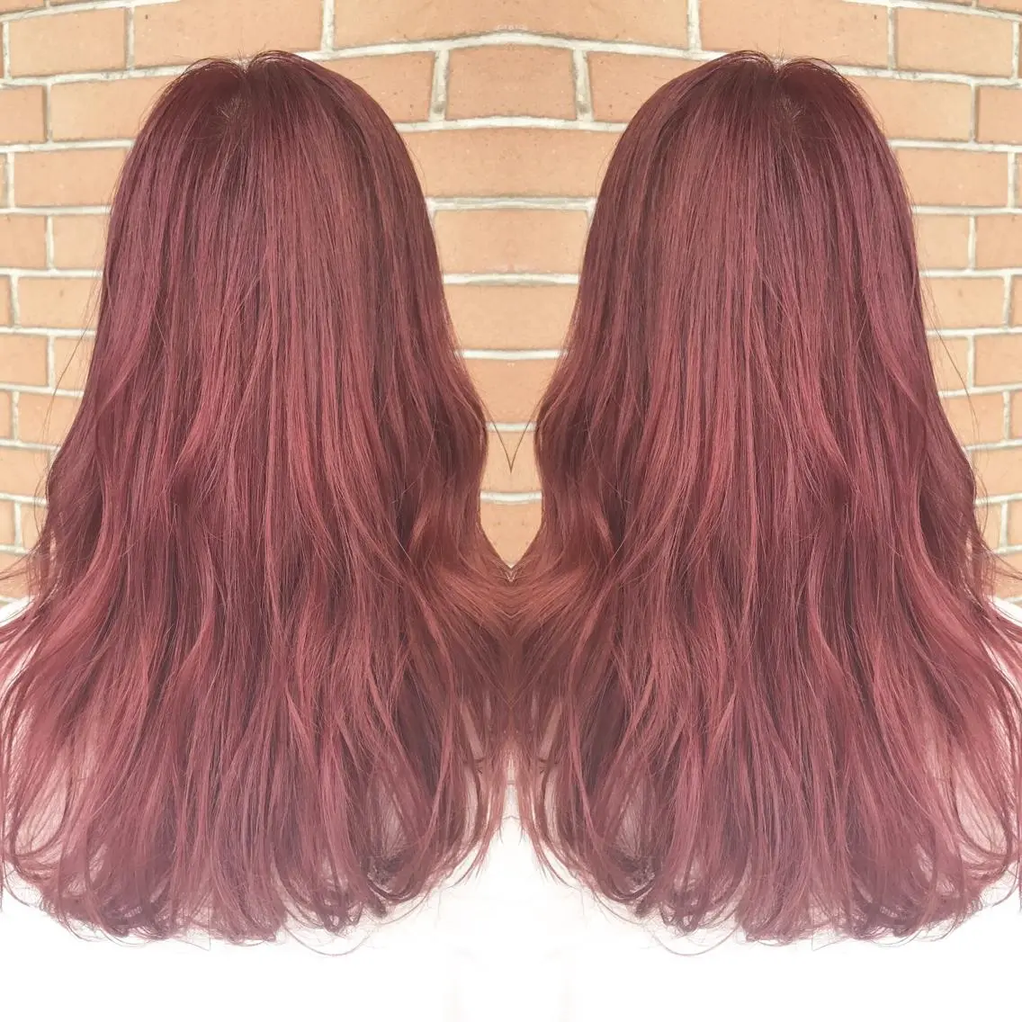 セミロング カラー パーマ ヘアアレンジ メンズ キッズ ネイル マツエク・マツパ ダブルカラー ピンクカラー カラーマツエク ピンク サロンドミルク 原宿のヘアスタイル