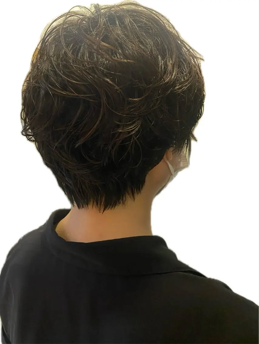 ショート パーマ ショートヘア まひろ／ 南船場のヘアスタイル