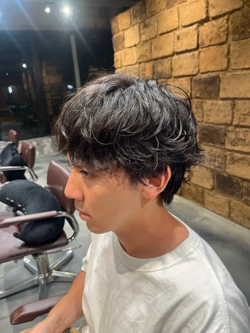 ショート パーマ メンズ 永井駿祐【平尾 薬院】メンズカットのヘアスタイル