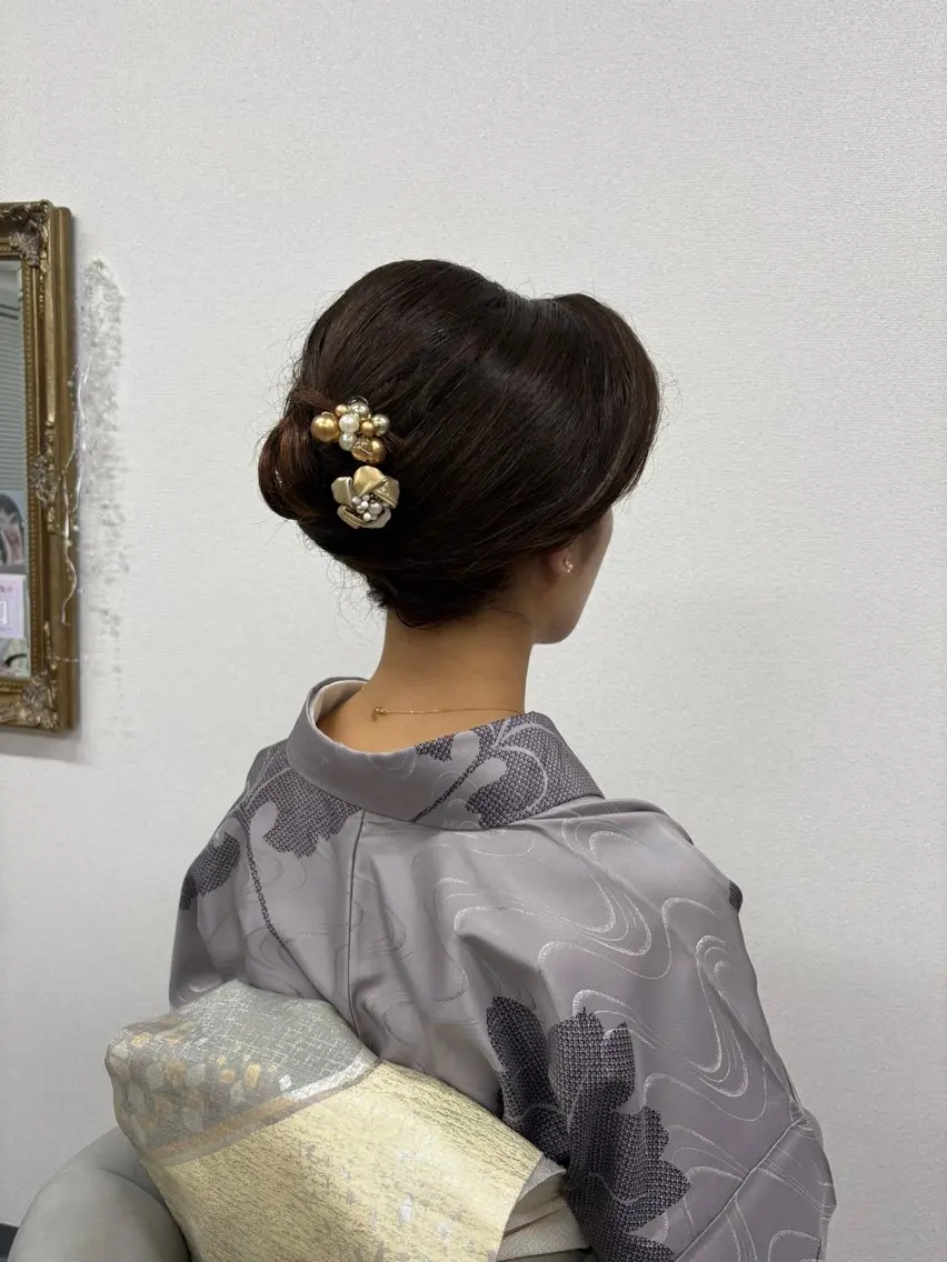 ヘアアレンジ 着物ヘア ヘアセット ヘアサロン ミカヅキのヘアスタイル