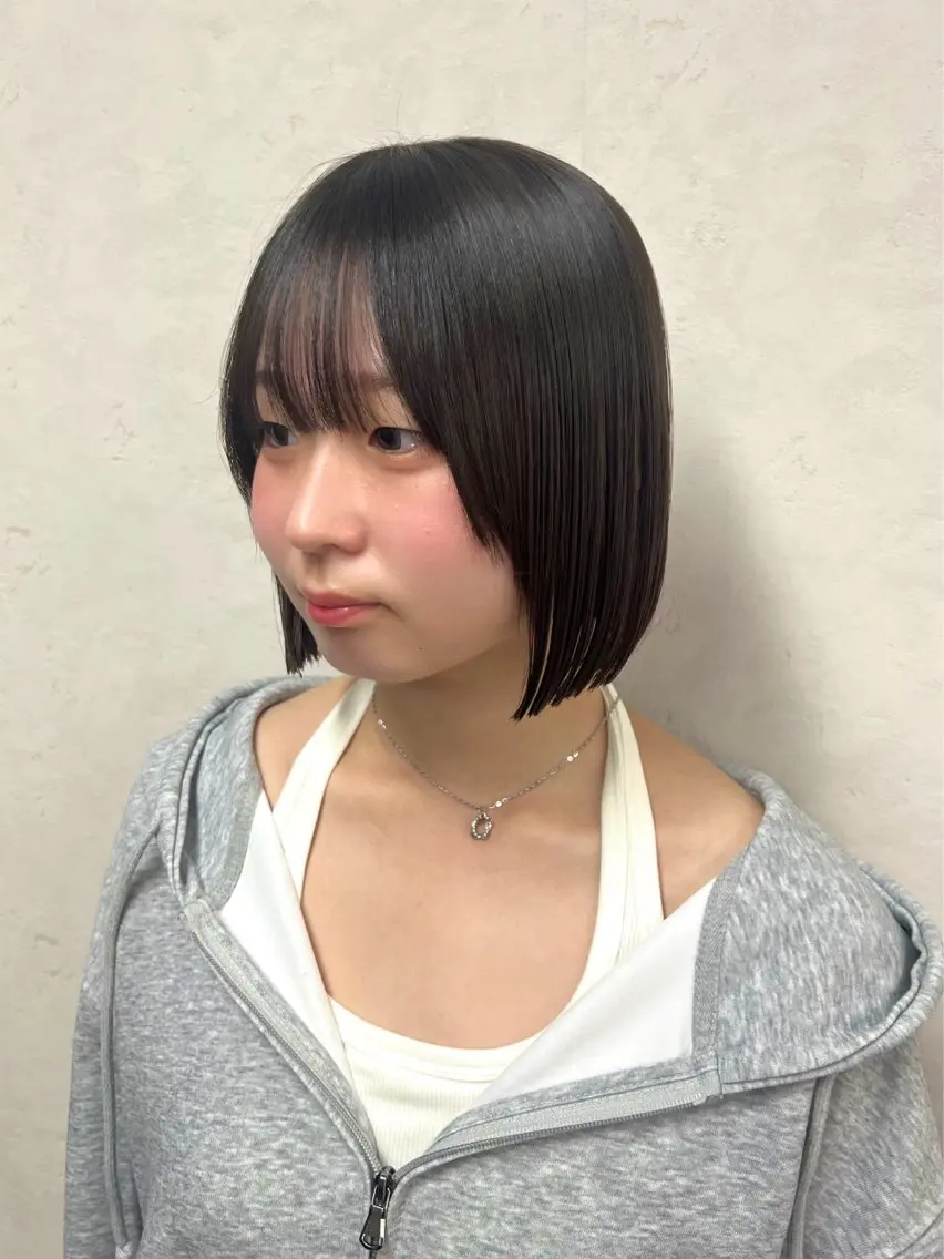 ミディアム ボブ／ストレート🎀 harukaのヘアスタイル