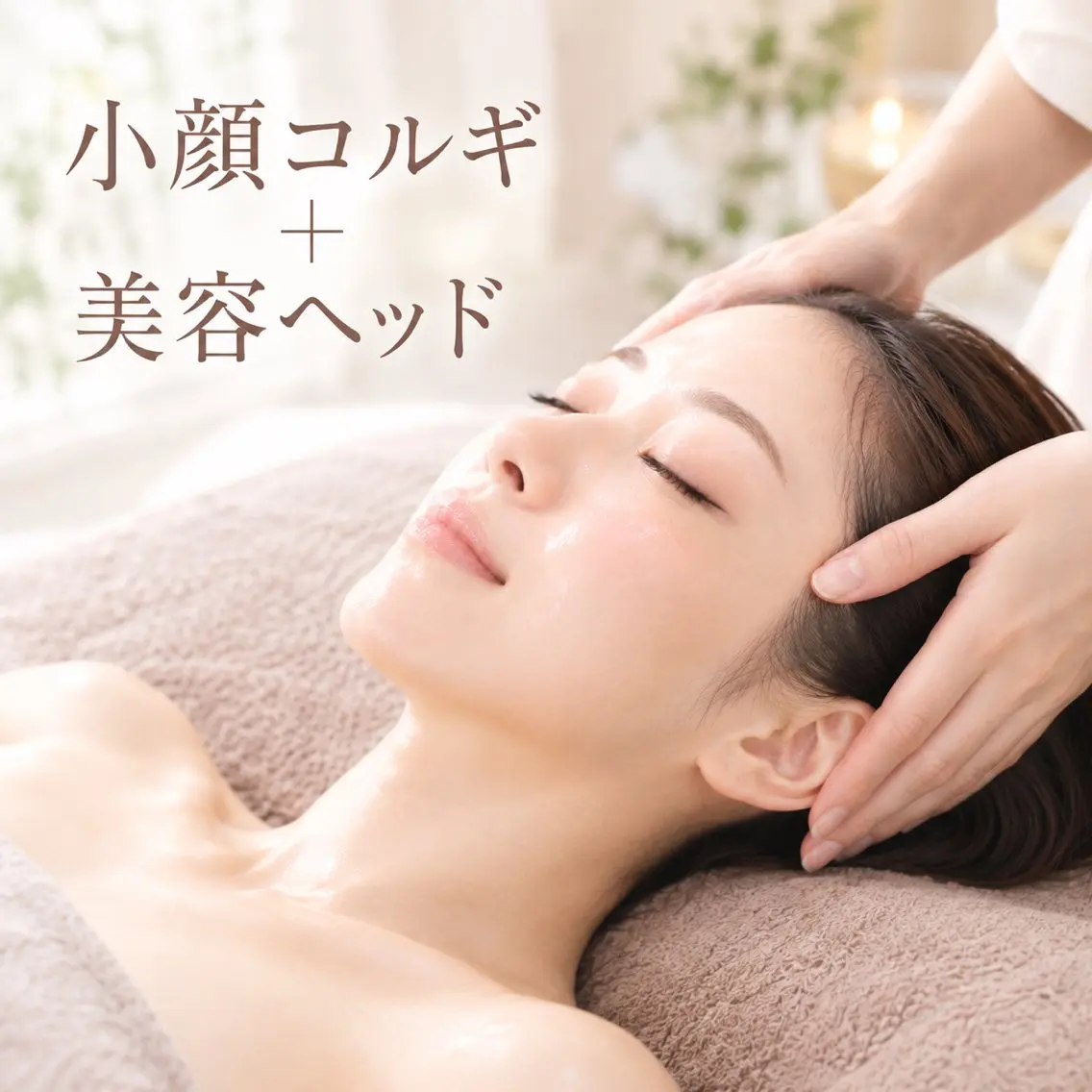 【目元•頭スッキリ】小顔コルギ+美容ヘッド15分 ¥11,000→¥7,700の写真