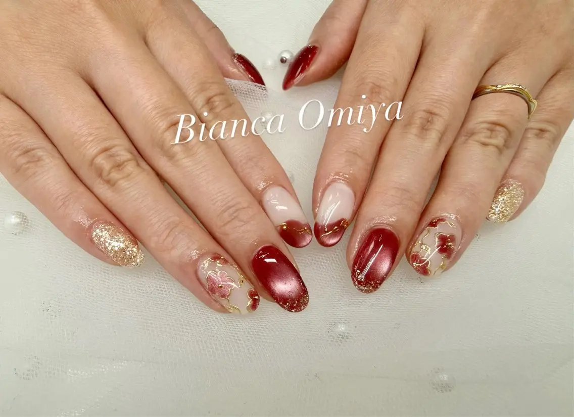 ネイル ハンドネイル Bianca大宮 入江のネイルデザイン