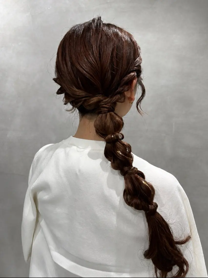 ヘアアレンジ ヘアセット 透明感カラー💎 アレンジ🩰Rimiのヘアスタイル