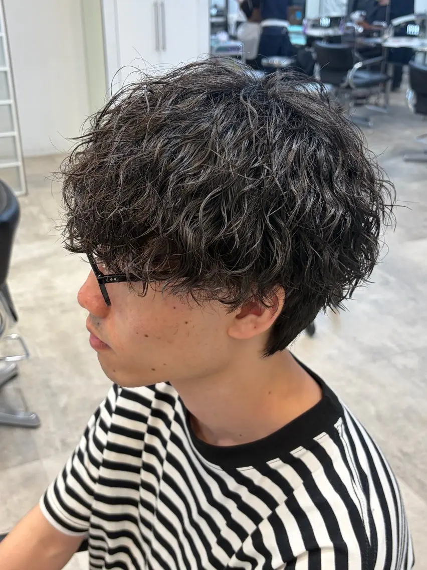 パーマ メンズ 室谷 柚羽のヘアスタイル