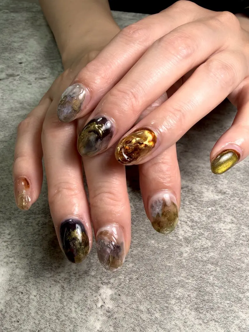 ネイル アートネイル ハンドネイル RISA joie nailのネイルデザイン