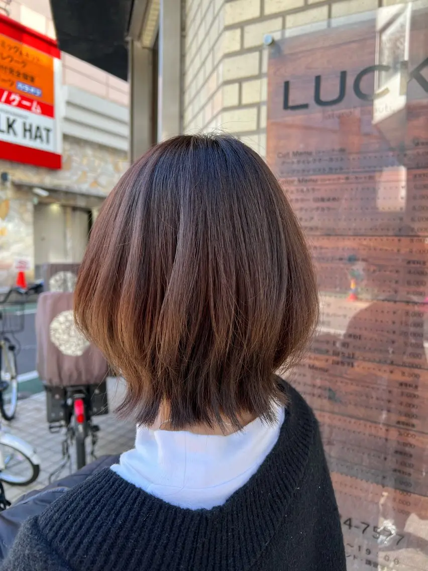 ショート ボブ レイヤーカット ウルフカット 🌞レイヤー×カラー 前川那津美🌞のヘアスタイル
