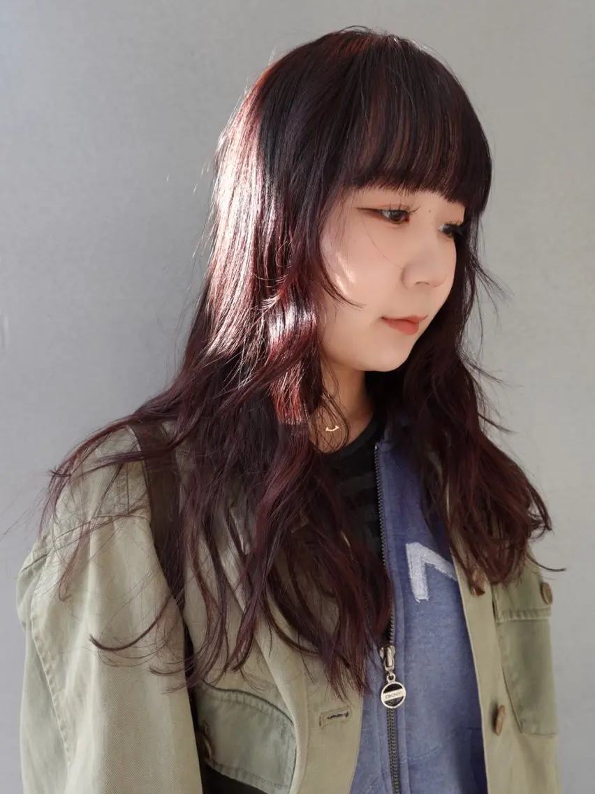 ロング カラー ブラウンカラー 森田 博樹のヘアスタイル
