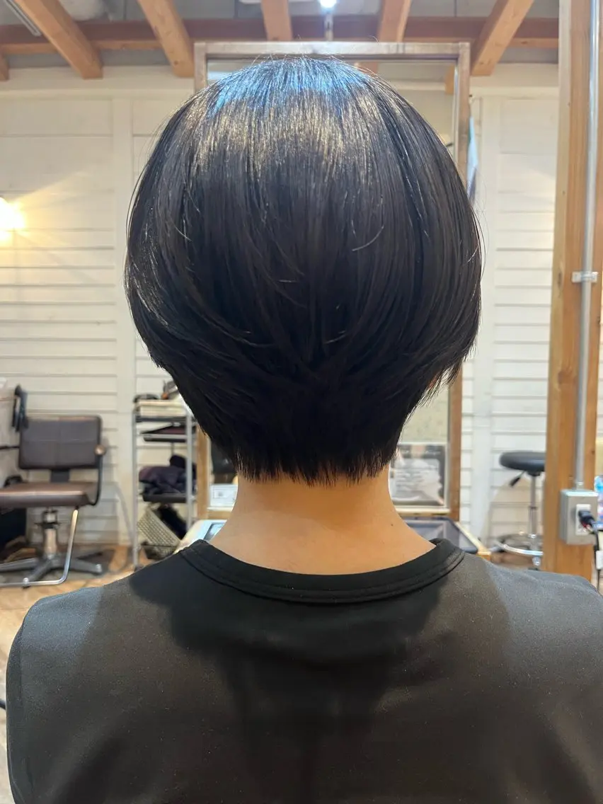 ショート ショートボブ ボブ ショートヘア カット 志賀 楓のヘアスタイル