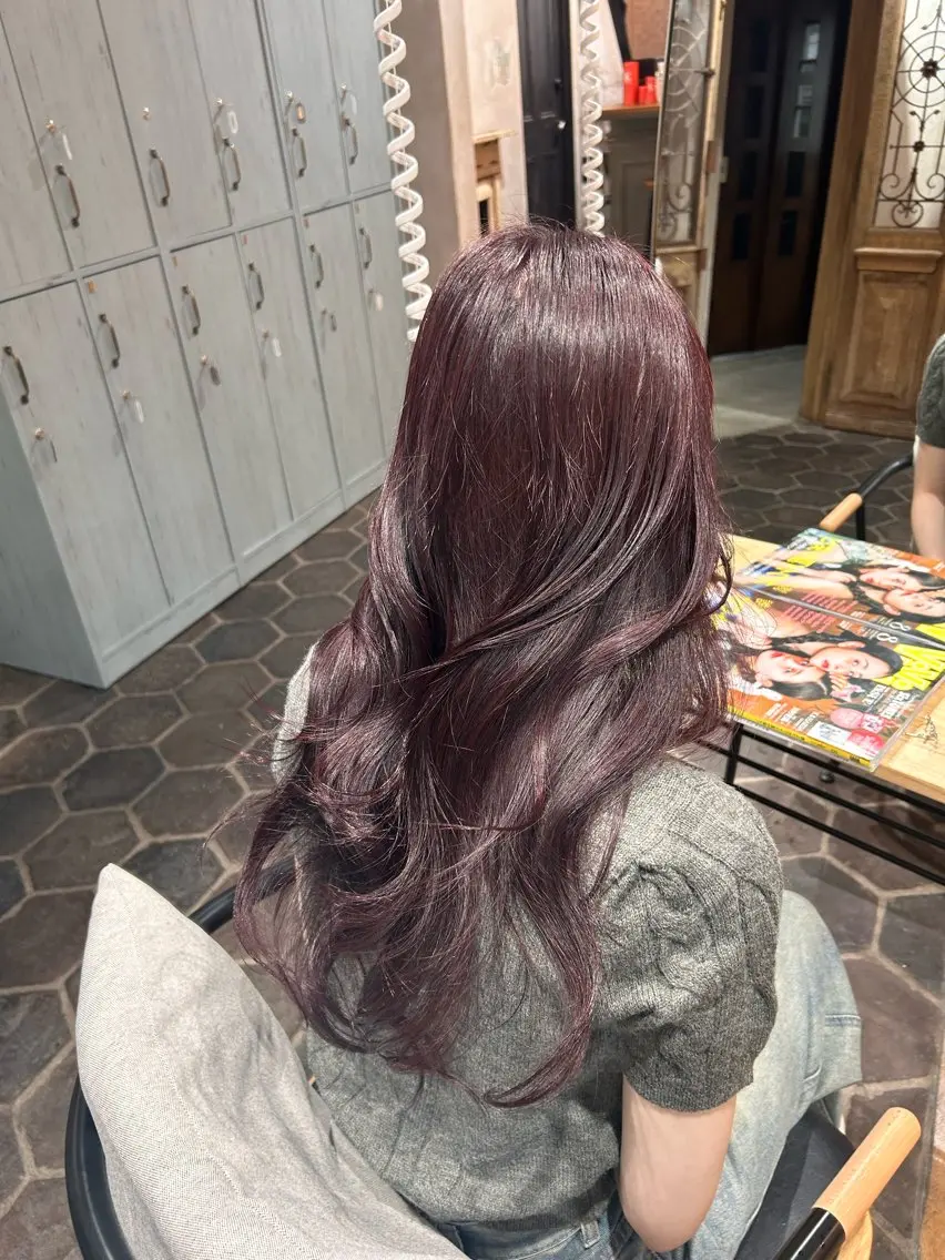 ロング カット ヘアカラー トリートメント 艶カラー🌟 kanonのヘアスタイル