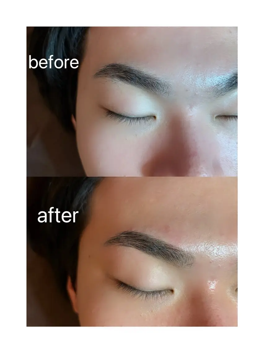 メンズ アイブロウ メンズアイブロウ 眉毛ワックス脱毛 ワックス脱毛 眉カット その他(アイブロウ) 玉置七海✨ ／透明感／髪質改善のヘアスタイル