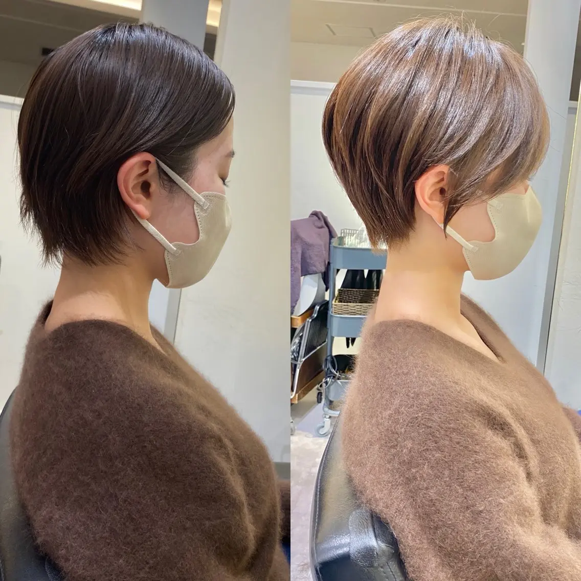 ショート カラー カット ヘアカラー 髙山莉愛　/ ショート特化のヘアスタイル