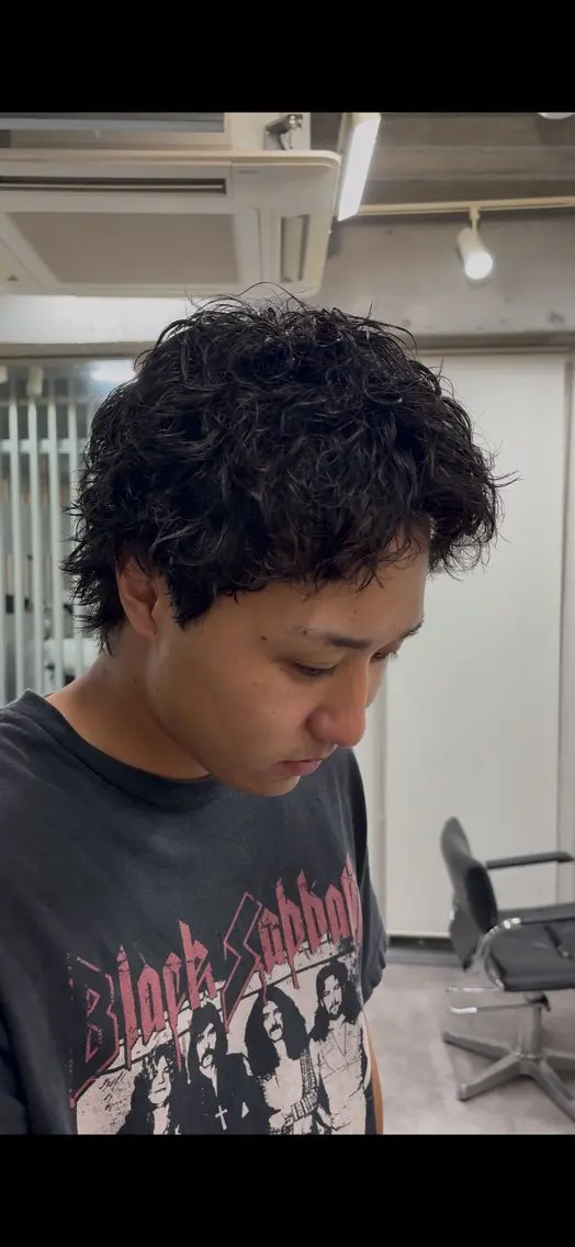 パーマ メンズ メンズパーマ カット パーマ fifthカットモ デル募集/廣田歩のヘアスタイル