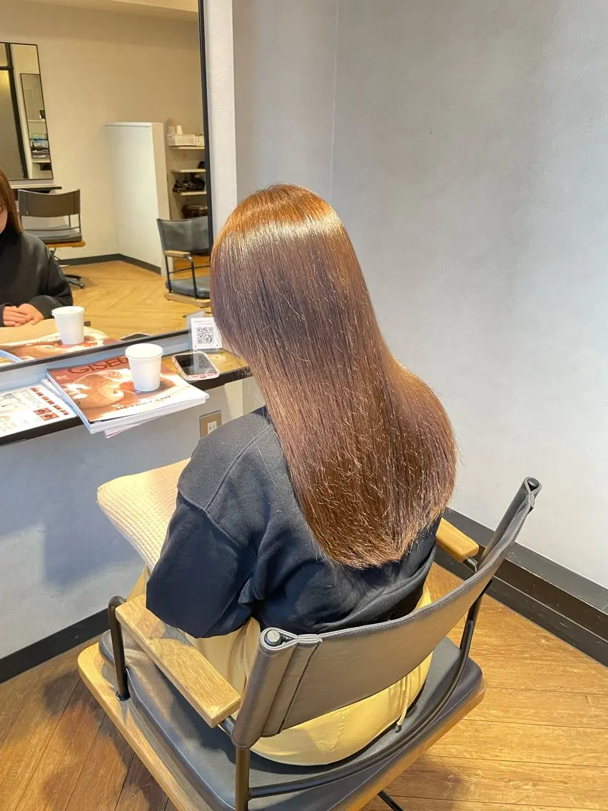 ロング 檜谷 晴　顔周りカットのヘアスタイル