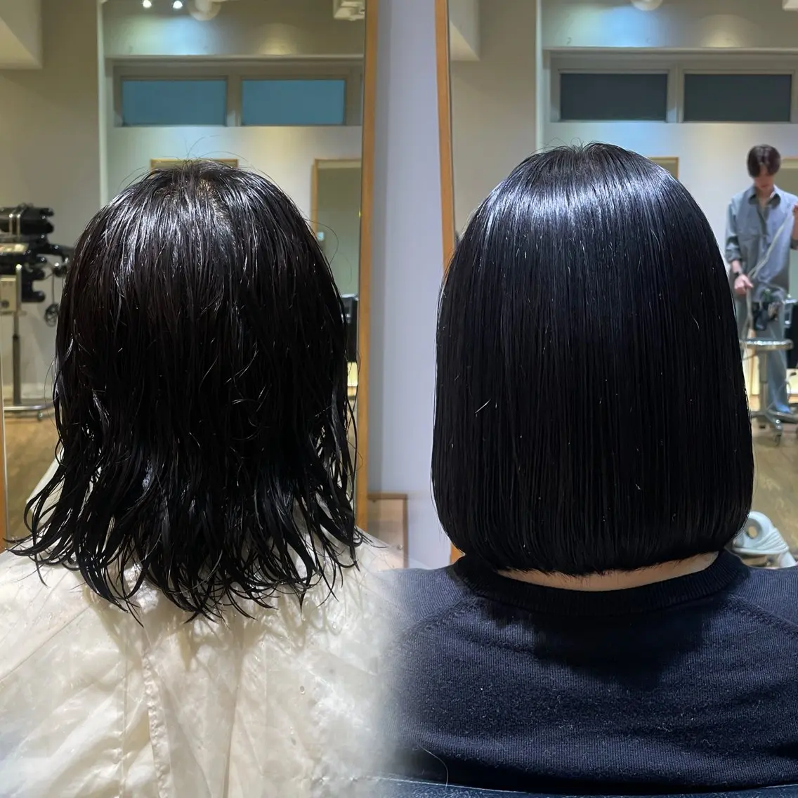 ショート パーマ カット ヘアカラー 縮毛矯正 縮毛矯正/レイヤー 🌙児玉光瑠のヘアスタイル