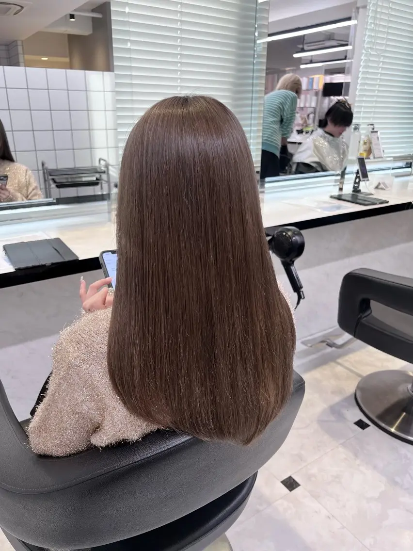 ミディアム カラー ヘアアレンジ カット ヘアカラー トリートメント ヘッドスパ ヘアセット 💕上野美容師☁ ブリーチ💖サワのヘアスタイル
